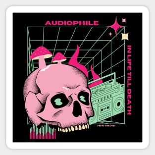 Audiophile till I die Sticker